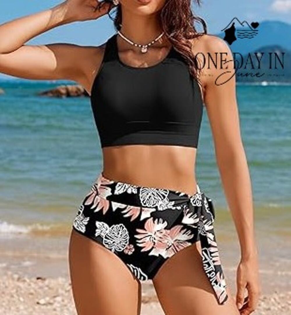 Aimage Crop Top Bikini Swimsuit Size XL